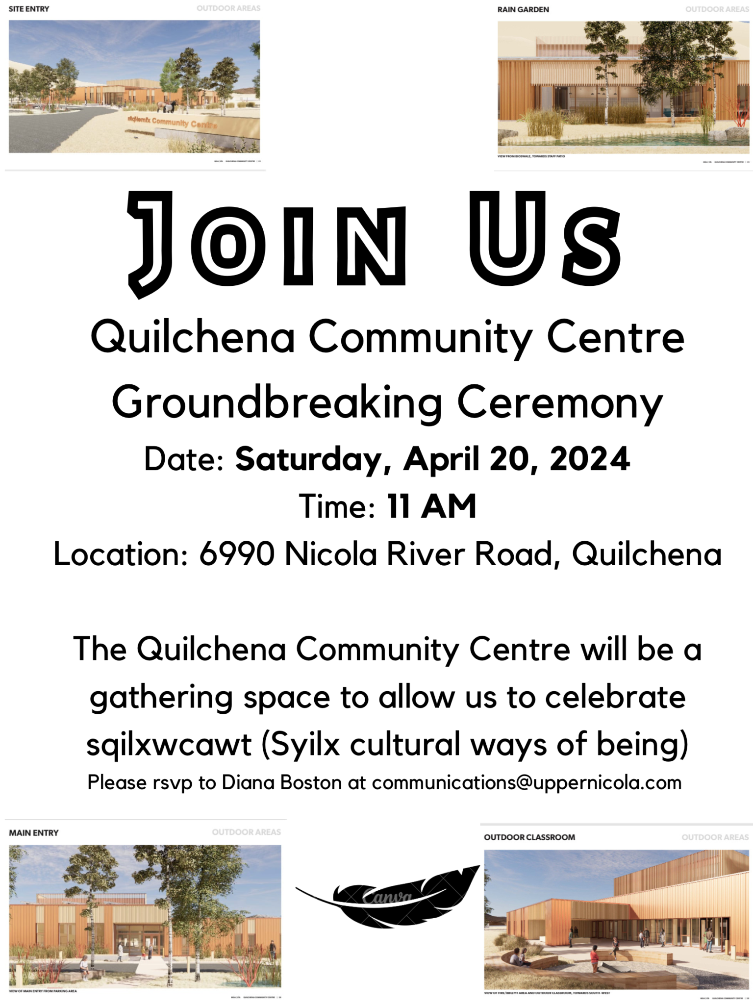 Quilchena Community Centre Groundbreaking Ceremony Upper Nicola Band