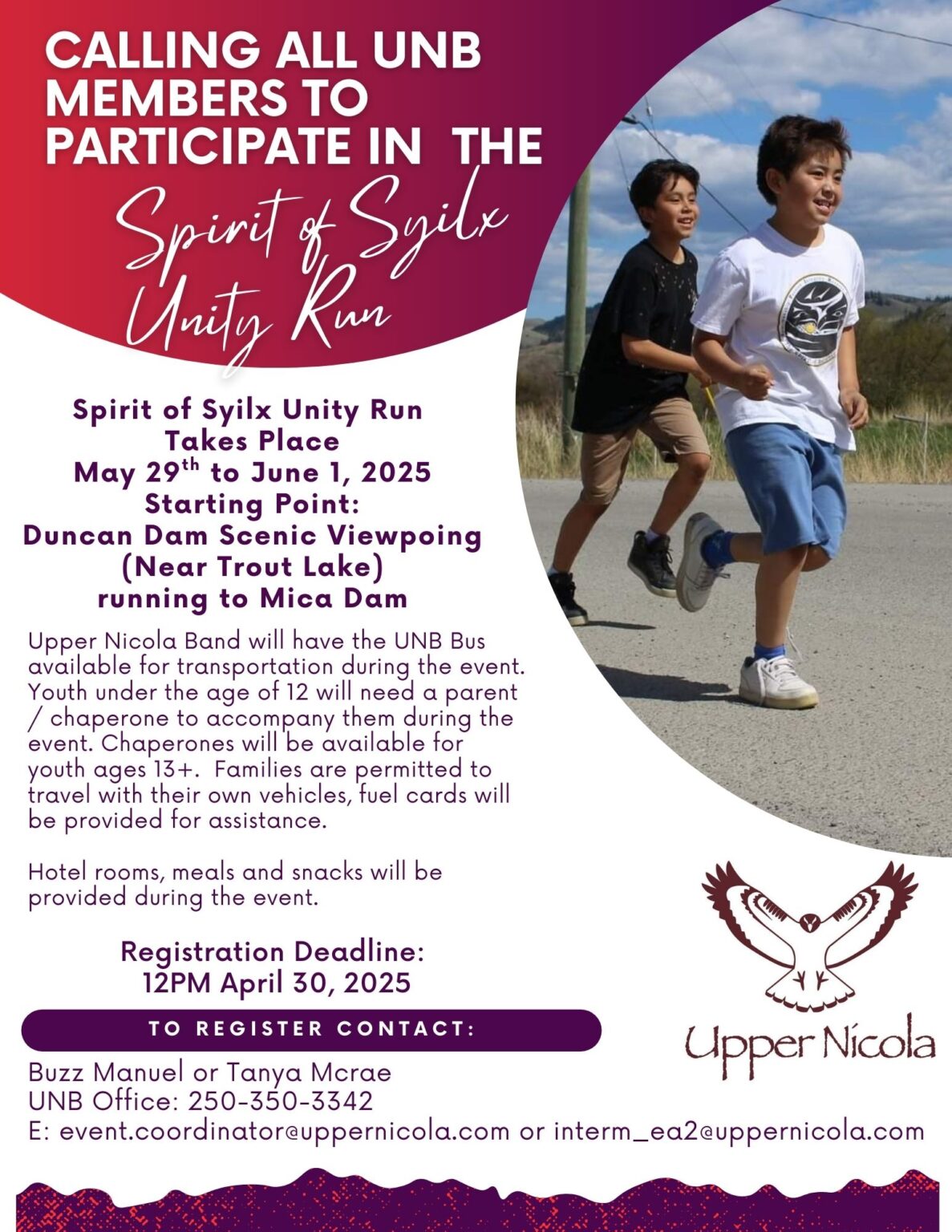 Spirit of Syilx Unity Run – Upper Nicola Band